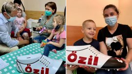 Mesut Özil Ukrayna’da çocukları ameliyat ettirdi